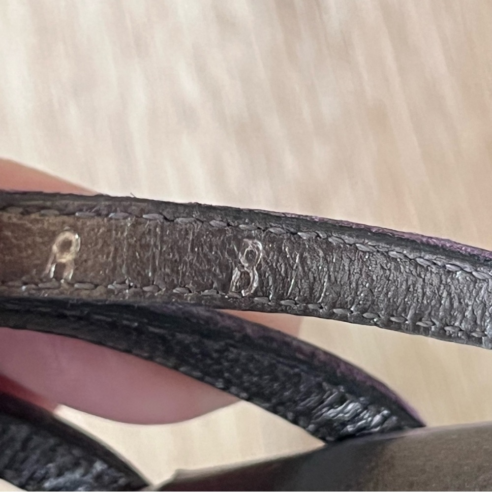 Vintage Y2K Ferragamo Purple Plum Strappy Mule Heels Kitten Heel Italy 8 - Picture 13 of 15